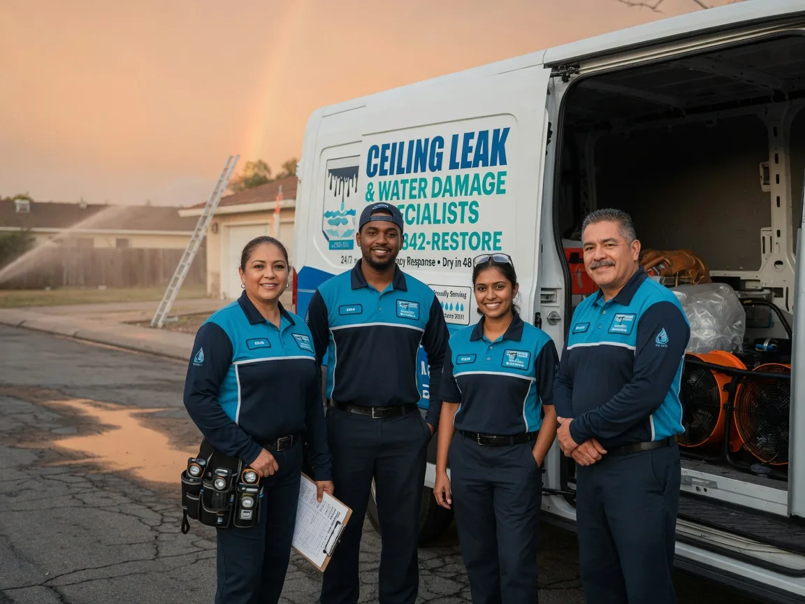 Ceiling Leak Cleanup company in California